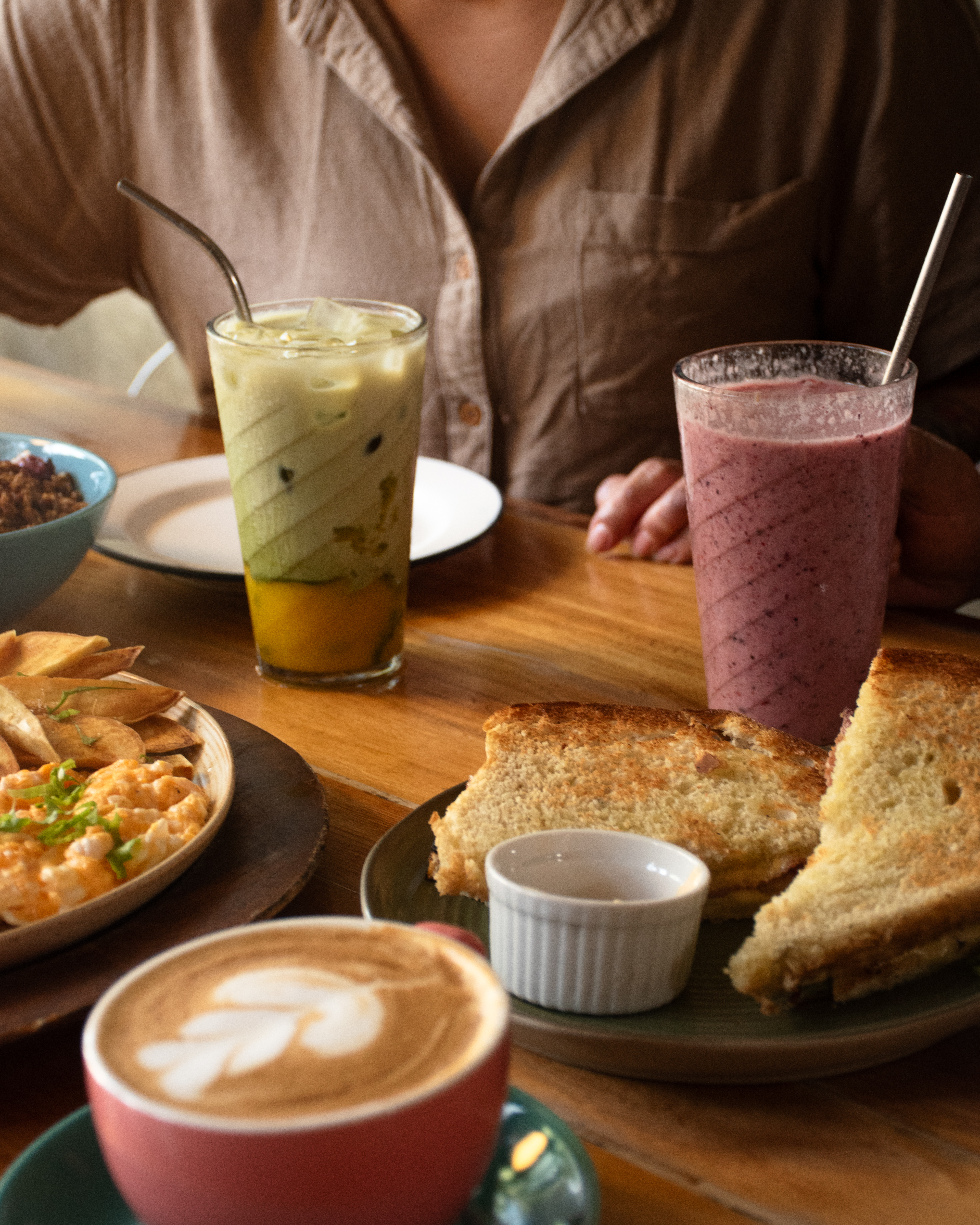 Specialty Coffee, Matcha Lattes, and Fresh Pastries at FATCAT Brunch & Bistro in Port Barton, Palawan